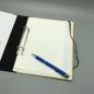 Preview: Planer Ringbuch Ringmechanik  schwarz Innenseite Deckblatt Stift Gummiband